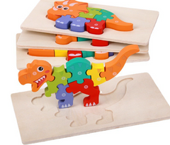 Wooden Montessori Educational 3D Puzzle Set