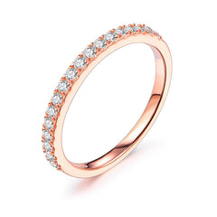 Sterling Silver Moissanite Ring
