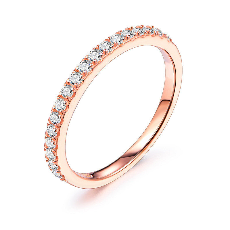 Sterling Silver Moissanite Ring