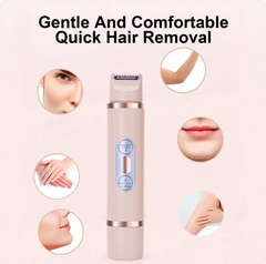 Dual-Head Electric Shaver Painless Women's Epilator Hair Removal Device