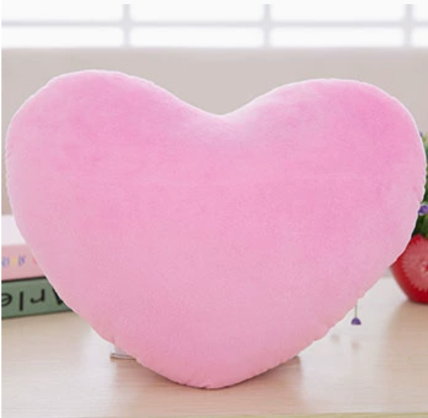 Cute Plush Heart-Shaped Pillow Cushion