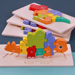 Wooden Montessori Educational 3D Puzzle Set