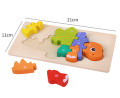 Wooden Montessori Educational 3D Puzzle Set