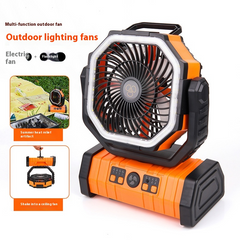 Outdoor Power Bank LED Light Camping Fan