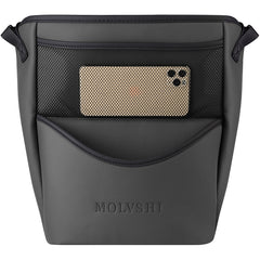 Leather Car Armrest Organizer for Purses and Phones