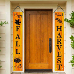 Autumn Thanksgiving Banner Custom Fall Door Decoration