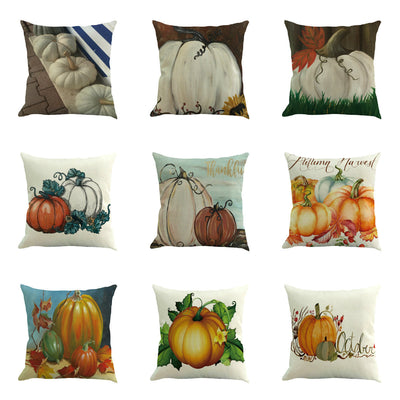 Autumn Thanksgiving  & Halloween Cushion Pillow Cover