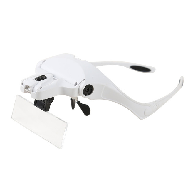 LED Magnifying Glass with Headband and 5 lens strengths