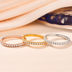 Sterling Silver Moissanite Ring