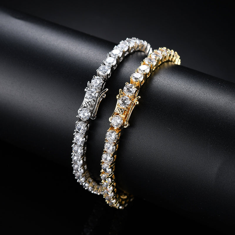 Tennis Copper Zircon Single Row Bracelet