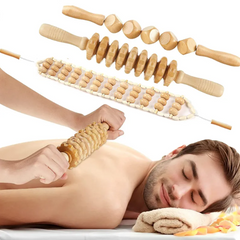 Wooden Anti-Cellulite Massage Roller Set (Multiple Options)