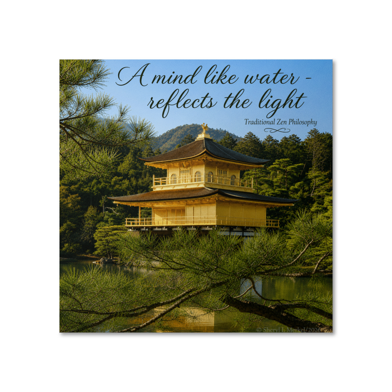 Zen Poster Featuring Kinkaku-ji, The Golden Pavilion
