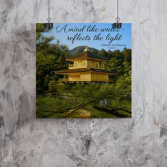 Zen Poster Featuring Kinkaku-ji, The Golden Pavilion