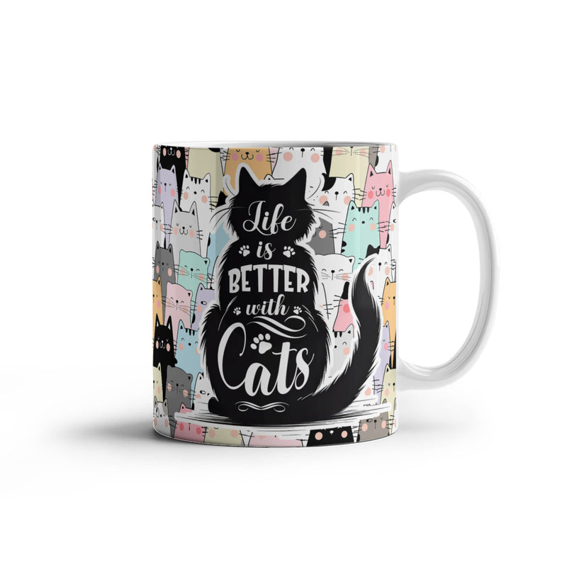 Life is Better with Cats Mug