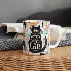 Life is Better with Cats Mug