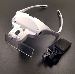 LED Magnifying Glass with Headband and 5 lens strengths