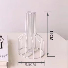 Nordic Style Iron Metal Vase for Hydroponic Decor