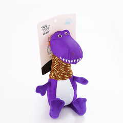 Plush Dinosaur Dog Toy with Sound