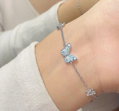 Blue Luminous Smart Butterfly Necklace 0r Bracelet