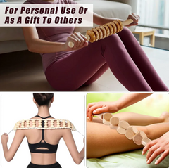 Wooden Anti-Cellulite Massage Roller Set (Multiple Options)